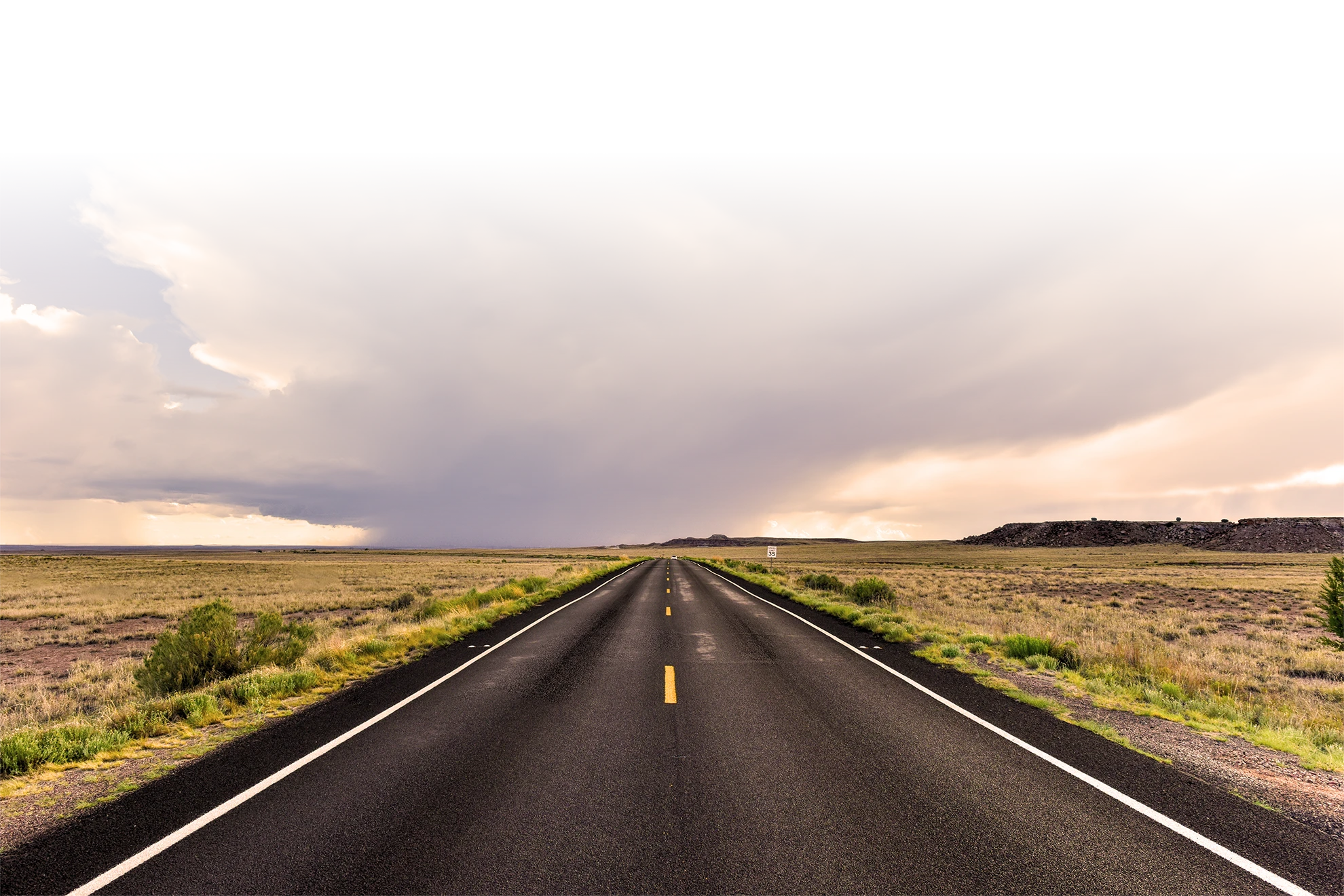 vecteezy view along the highway leading out from petrified forest 16165743 Sunrise Express
